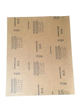 3M 518 Wetordry Sheets – P220 – Size 9″ X 11″