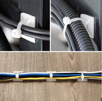 3M Self-Adhesive Cable Tie Mount(25mm X 25mm)