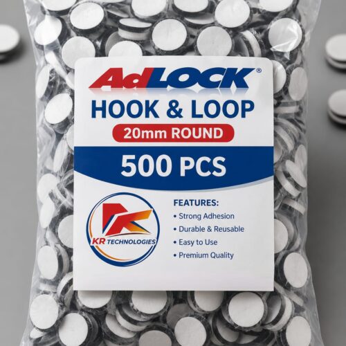 Adlock Hook and loop 20mm Round (500 pieces)
